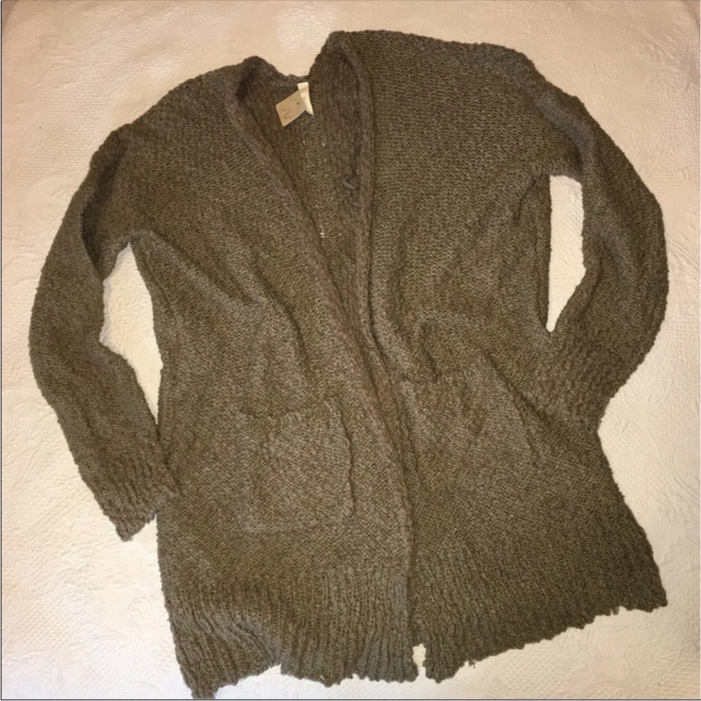 Woodland Boho Cardigan Sweater Womens Medium Longline Grunge Fairy Moody Cozy